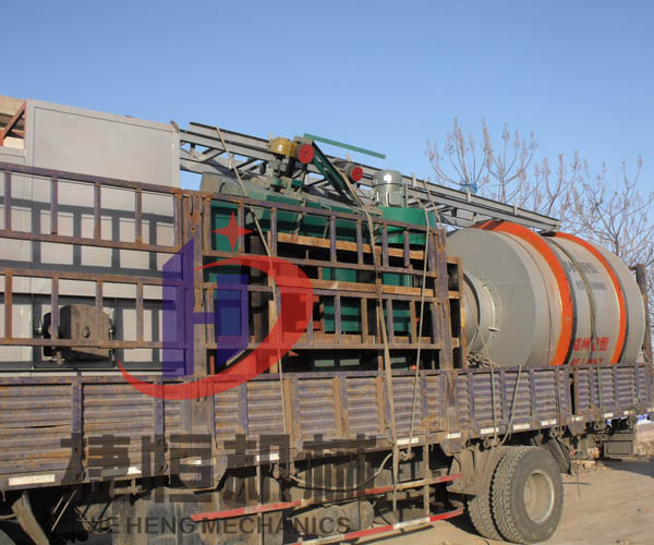 捷恒機械河沙烘幹機發(fā)往廣東(dōng)