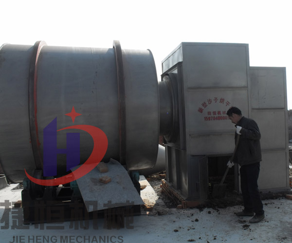 捷恒河沙烘幹機廣東(dōng)安裝現場(chǎng)